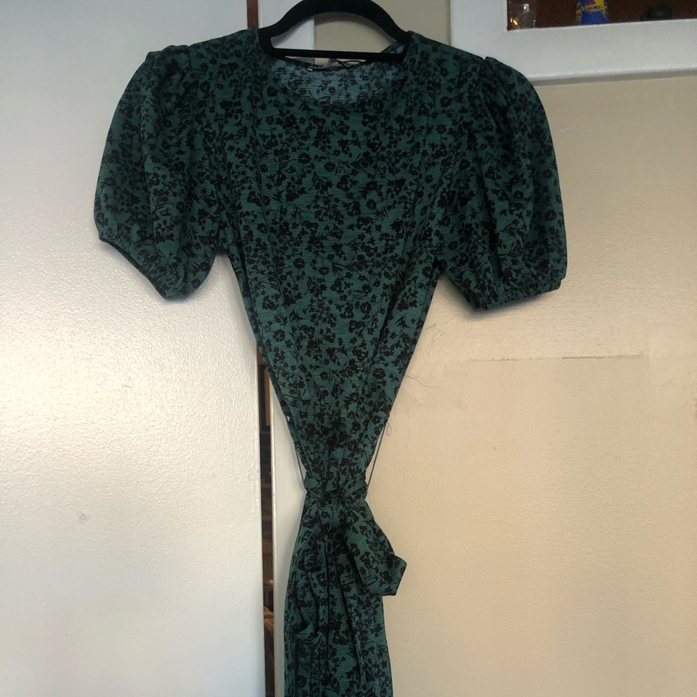 Zara Floral Belted Dress